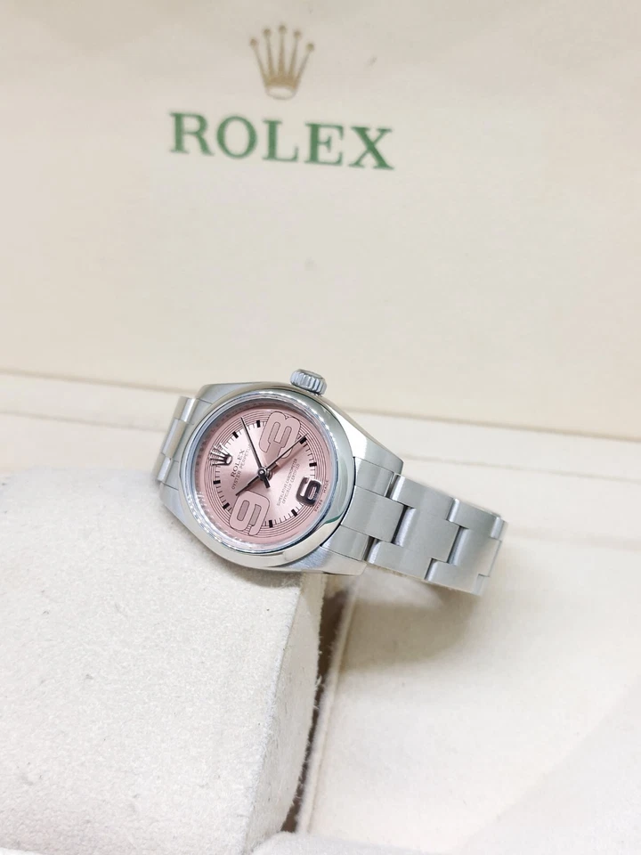 Rolex 26mm Dama Rosa Arabic Oyster Perpetual REF: 176200 (Z) Foto 2 de 4