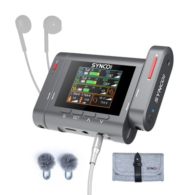 US SYNCO G3 Wireless Lavalier Microphone System Triple Channel for DSLR Camera