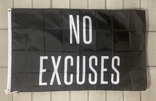 Motivational Flag Free Ship No Excuses Weight USA 3x5' Sign Banner