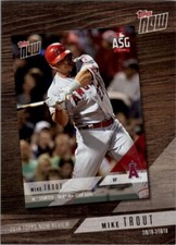 2019 TOPPS '18 TOPPS NOW REVIEW #TN8 MIKE TROUT
