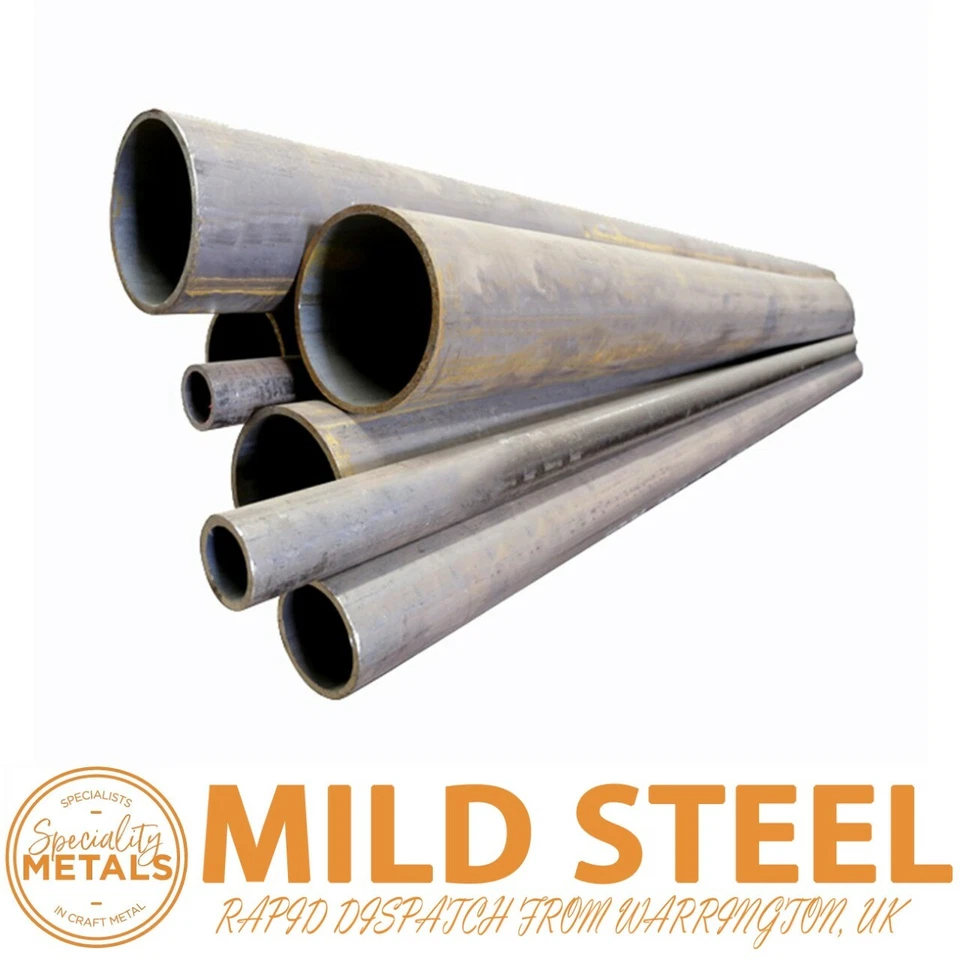 Speciality Metals 25cm Round Tube | 25 x 2mm Mild Steel 300mm x 1.19m UK Made