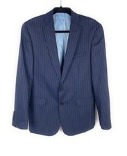 Charles Tyrwhitt Mens Blazer 2 Button Navy Blue Wool Super 100 Size 40R