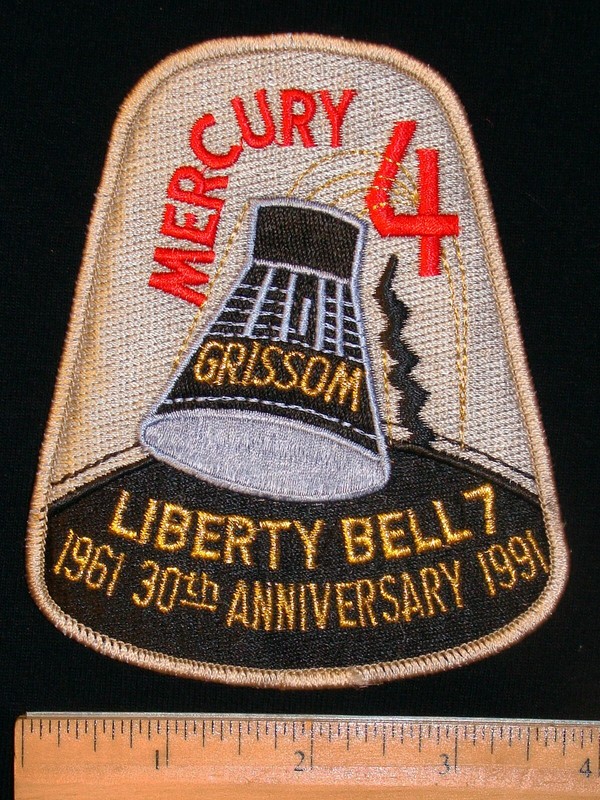 Embroidered Patch Mercury 4 Grissom Liberty Bell NASA Astronauts Anniversary New