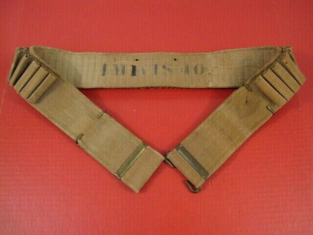 Spanish Am War US 1894 Mills Double Row 100 rd Woven Cartridge Belt 30-40 Krag 2