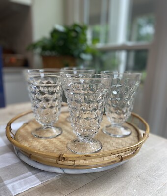 Four (4) Vintage Fostoria American Clear Tumblers, Footed 12 Oz., 5.75  Tall | eBay