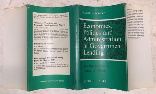 SIGNED, SCHATZ, ECONOMICS, GOVERNMENT LENDING, REGIONAL LOAN BOARDS OF NIGERIA - Picture 3 of 12