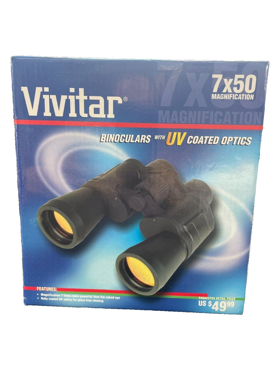 Vivitar Binoculars 7X50 Magnification with UV Coated Optics