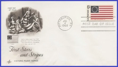 USA4 #1350 U/A ARTCRAFT FDC   Stars & Stripes