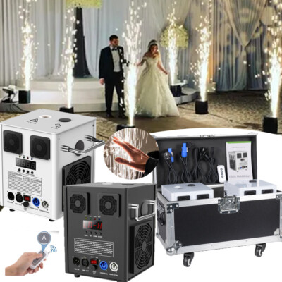 Large 700W Cold Spark Machine Firework Stage Effect DJ Event Party Wedding+Case