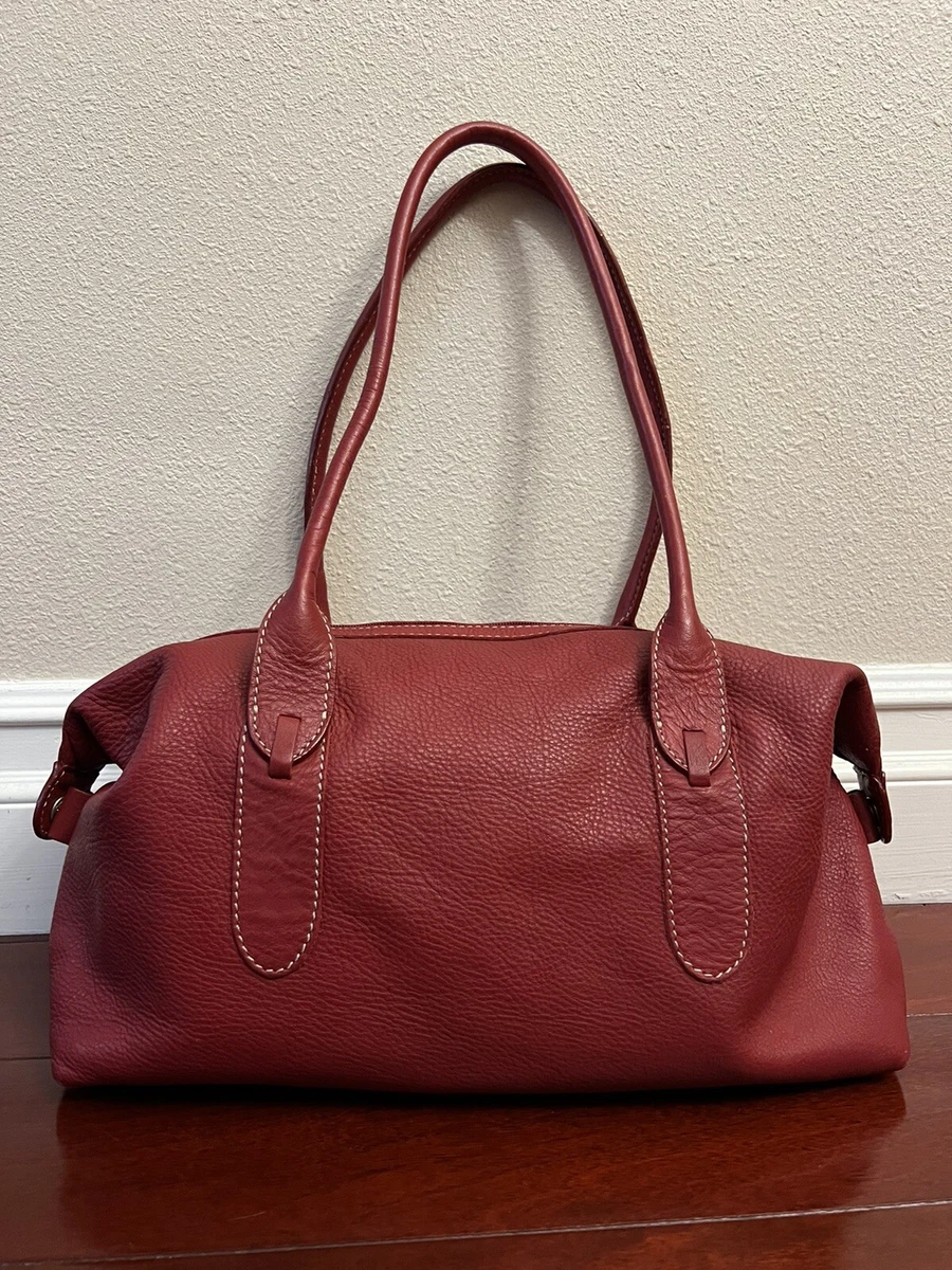 Hot pink leather tote cheap