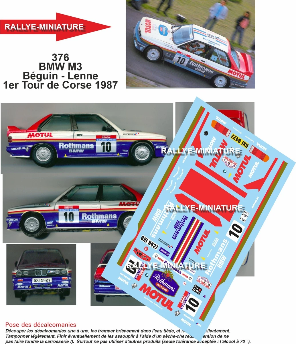Planche De Décalcomanies 1/43 - PEUGEOT 207 CAMPANA - Tour De Corse 2012 - Réf. 2237
