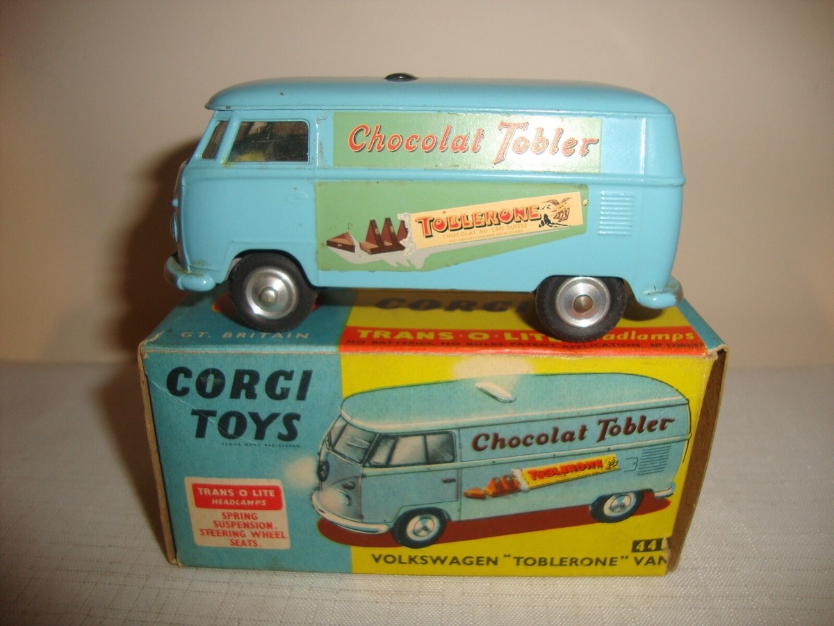 コーギー VOLKSWAGEN Chocolat Tobler 441 VW Toblerone Van – Corgi Toys