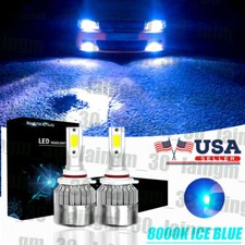 9005 Hb3 Led Headlight Bulbs Conversion Kit High Beam 100w 11000lm 8000k Iceblue