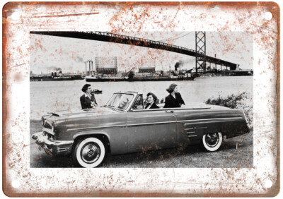 Vintage 1953 Mercury Custom Convertible Auto Ad Reproduction Metal Sign A11651
