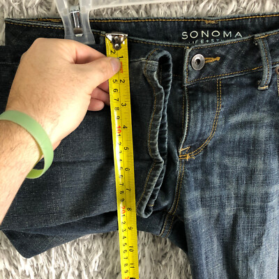 Jean Femme Sonoma Mi-hauteur Bootcut - Taille 2, Lavage Moyen Bleu, Occasion Très Bon état