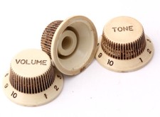 Aged ST Knobs  True to Vintage for Strat Art ...