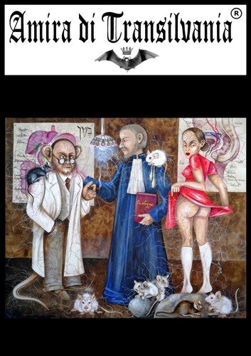 painting art contemporary portrait people humor freudian sigmund freud works bid - Picture 2 of 24