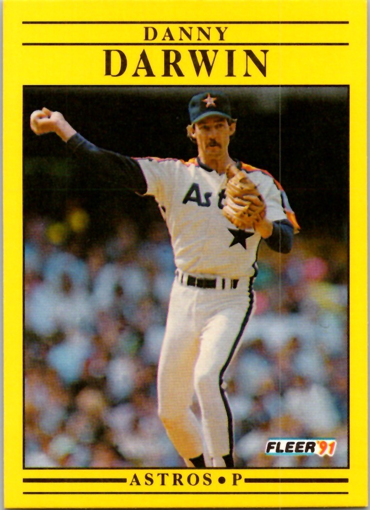 1991 Fleer Danny Darwin #503 Astros
