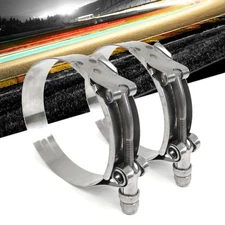 2X HPS 316 Marine Stainless Steel T-Bolt Hose Clamp [Fit 4-1/4" ID Hose] Size116