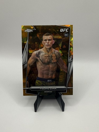 2026 Topps Chrome UFC Sapphire Edition Felipe Lima ROOKIE GOLD 11/50