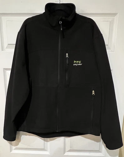 VETEMENTS Giacca nera finto collo Fossa taglia L full zip nuova senza etichette con tasche grandi zip V. Calda