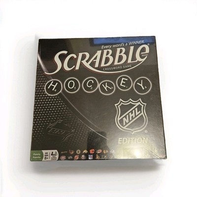Scrabble NHL Hockey Edition Crossword Board Game Family Fun Limited Edition