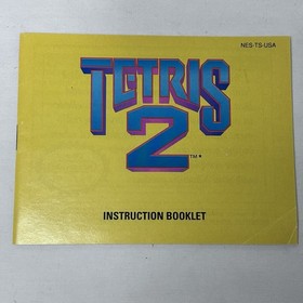 Tetris 2 NES Nintendo Entertainment System Complete W/ Manual Dust Case Game Box