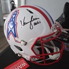 Warren Moon Signed Houston Oilers Authentic Schutt Air XP Helmet Beckett COA