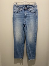 J. Jill Denim High-Rise Straight-Leg Crop Fit Denim Blue Jeans Women's Size 2R