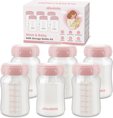 6PCS Breastmilk Storage Bottle Compatible with Spectra S1/S2/SG/9Plus /Motif Lun