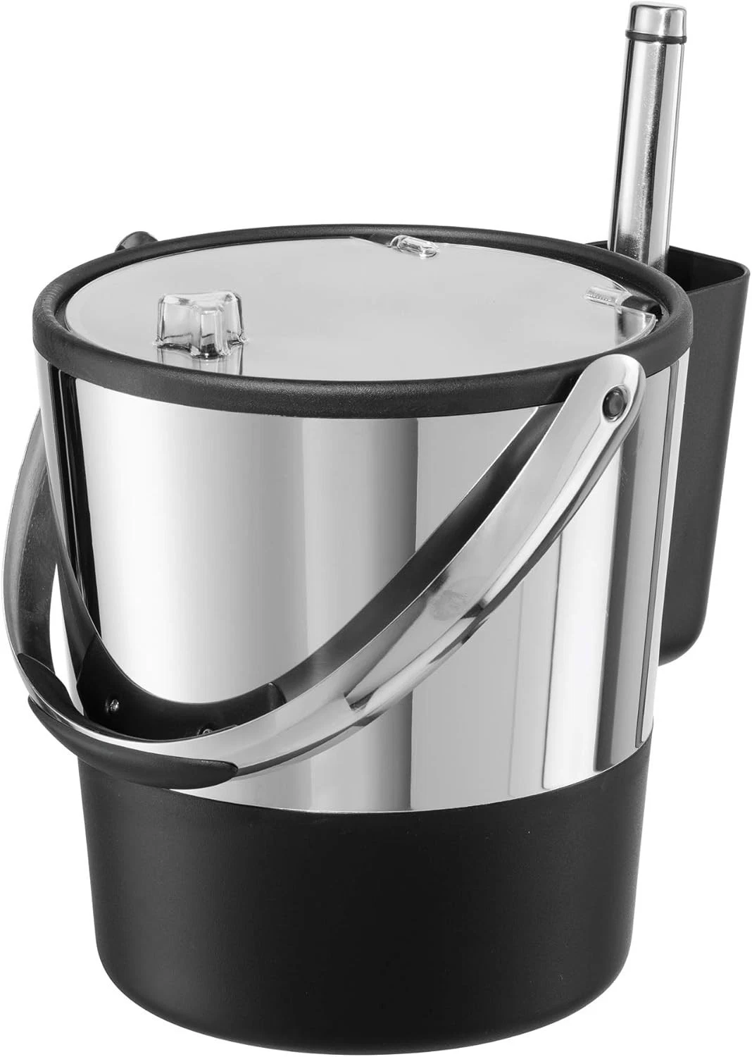 Insulated Ice Bucket Stainless Steel Black 4 Quart 3.8 L Party Food Beverage