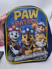Paw Patrol Roarsome Rescue Blue Kids Backpack 12 Inch New Rare Sold Out