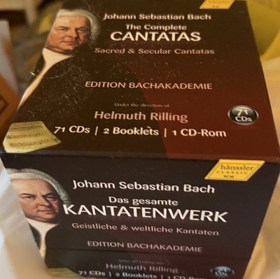 Bach Edition Bachakademie Complete Cantatas RILLING HÄNSSLER 71 CD BOX