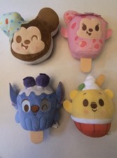 Disney Munchlings Plush Lot of 4 each between 6-7 inches tall.