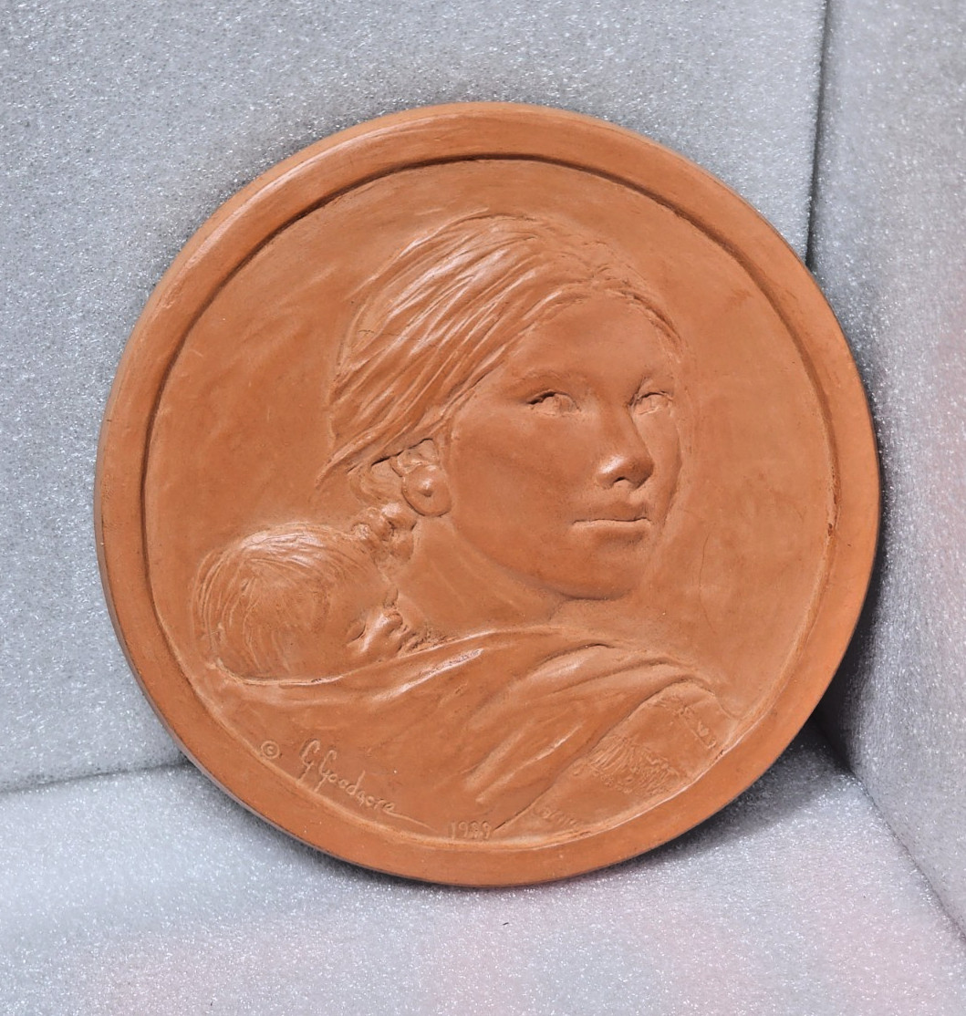 Original Glenna Goodacre "Terra Cotta Coin Study" 228/2000