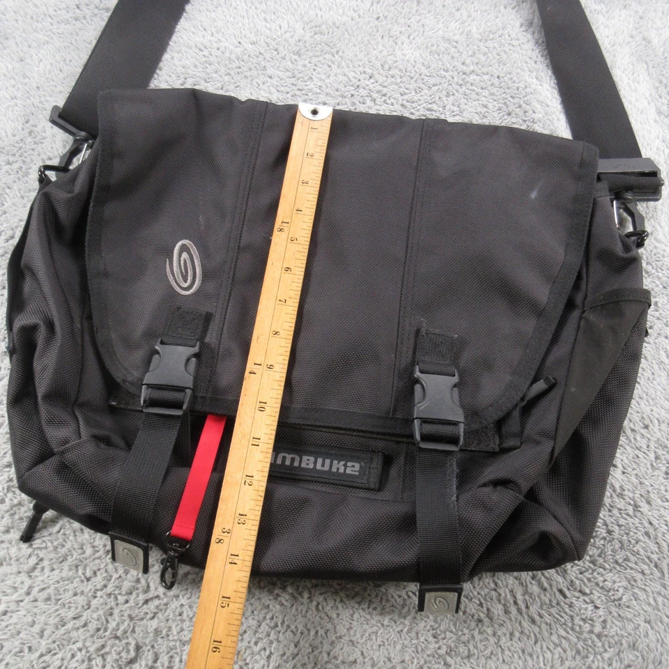 Timbuk2 Clásico Bolso Mensajero Mediano Negro Bandolera de Hombro Laptop Viajero Foto 2 de 4