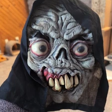 Vintage Paper Magic Group Rare 2003 Halloween Latex Monster Mask Skeleton Ghoul 