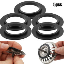 5pcs Sink Basket Strainer Rubber Seal Washer Gasket Kitchen Drain Set - NEW
