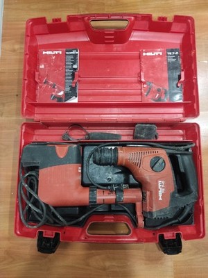   HILTI TE 7-C SDS PLUS ROTARY HAMMER DRILL CHISELING CORDED W/CASE^^