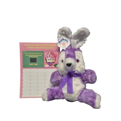 Ostern Spendenaktion Rubbelkarte 40 Quadrat A4 mit Stofftier Hase Preis