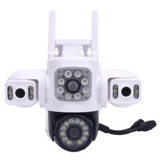 Outdoor Security Camera WiFi Wireless Three Lens Motion Detection IP66 Rain
