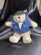 NWT - 2007 Starbucks Bearista Bear Miami Plush Blue Hoodie Cap Special Edition