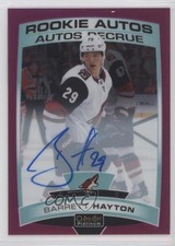 2019 O-Pee-Chee Platinum Rookie Autos Matte Pink 31/99 Barrett Hayton Auto s3g