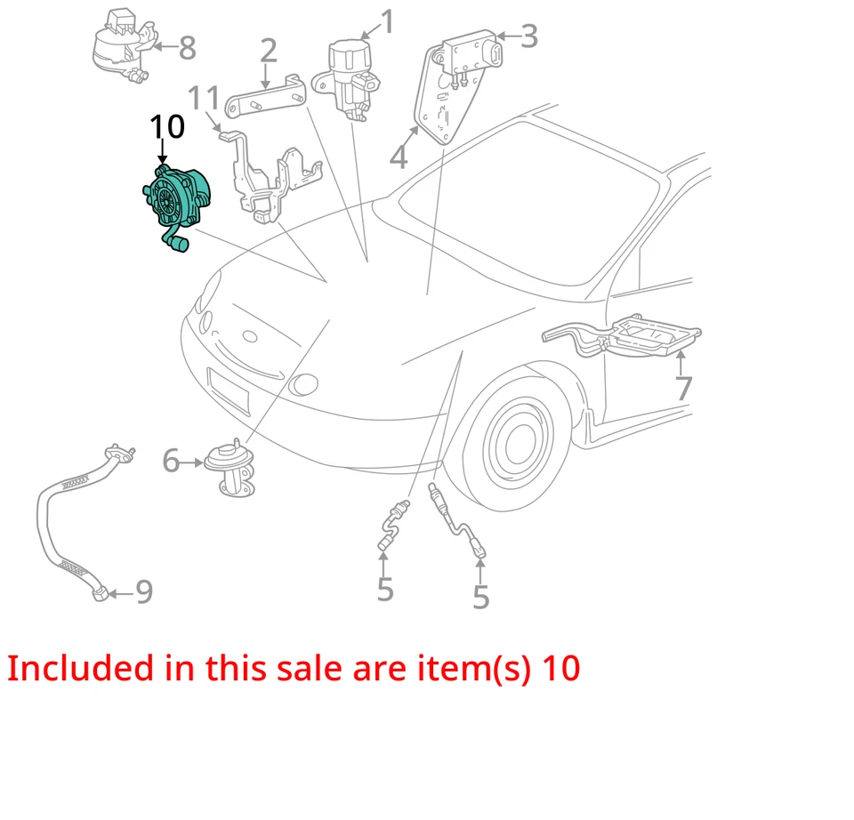 BOMBA DE INJEÇÃO DE AR SMOG Ford Taurus Mercury Sable 1996-2006 F7DE9C915AA 998301 - Imagem 3 de 4