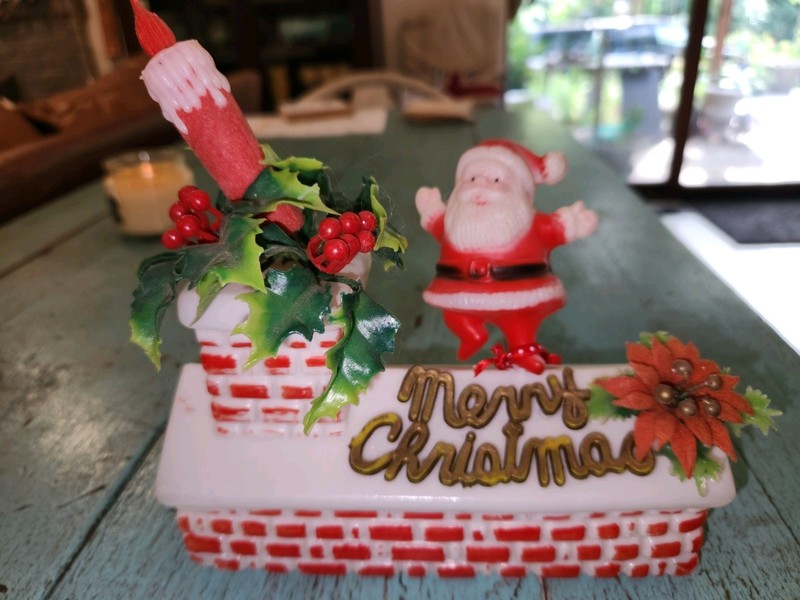 Santa ,Christmas Blow Mold 1960s
