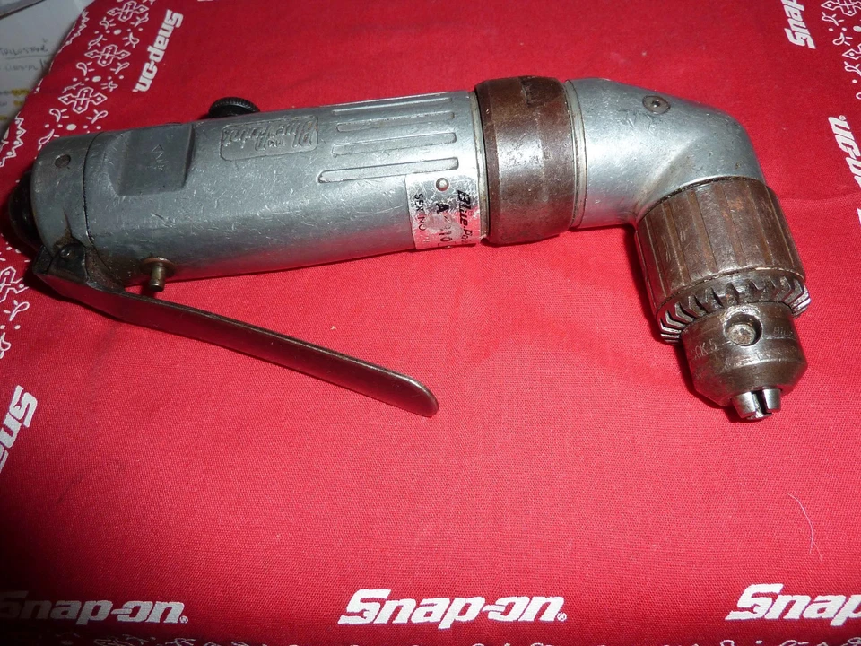 Pneumatic Bundle: SnapOn IM31 3/8" impact wrench & Blue Point A810 r-angle drill - Image 3 of 4