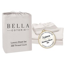 Bc Bella Coterie Bella Coterie Luxury Bamboo Viscose Twin Size Sheet Set 100