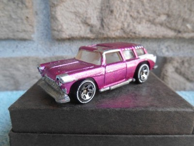 VINTAGE 1969 HOT WHEELS THAILAND 1955 CHEVY NOMAD. METALLIC PINK!