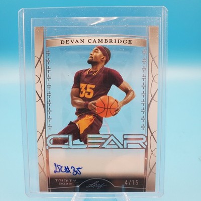 2022-23 Leaf Trinity - Clear Auto Devan Cambridge #CA-DC1 Holo Silver /15
