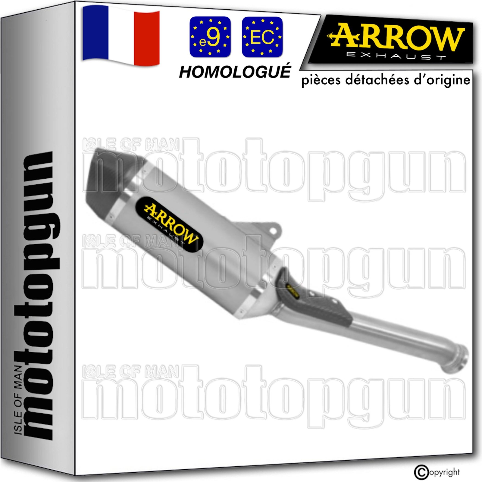 Silencieux Arrow Race-Tech C pour KTM 890 SMT 2023 : roulez léger et libéré
